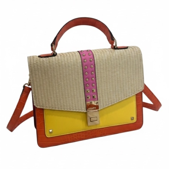 Aldo Handbags - Aldo top handle yellow/orange/pink purse